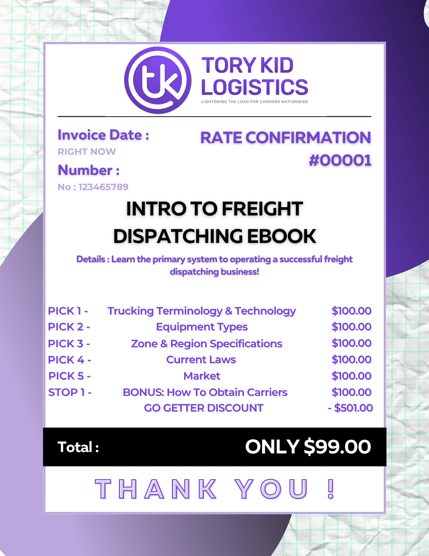 INTRO TO FREIGHT DISPATCHING 101 EBOOK